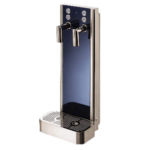 EcoPure Waters commercial filtration system with chilled still and sparkling water dispense