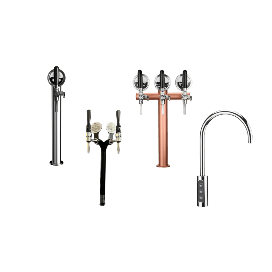 EcoPure Waters commercial filtration system with chilled still and sparkling water dispense