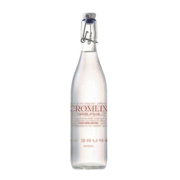 EcoPure Waters reusable, bespoke, branded glass bottles