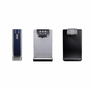 EcoPure Waters commercial water filtration systems with chilled still and sparkling water dispense